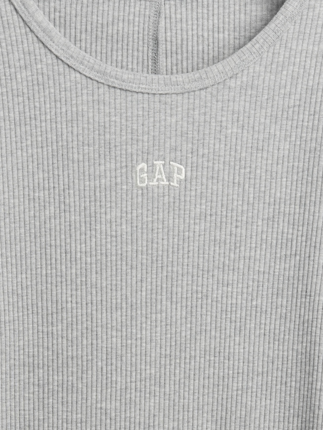 モダンリブ GAPロゴ クロップドTシャツ-3