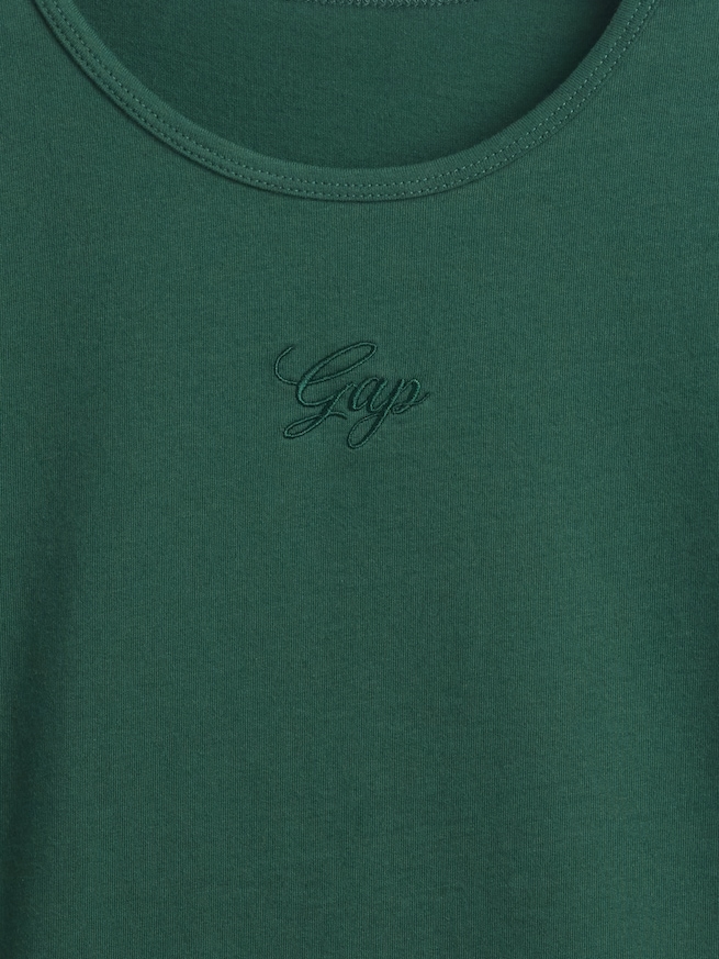 コットンジャージー クロップド GAPロゴTシャツ-3