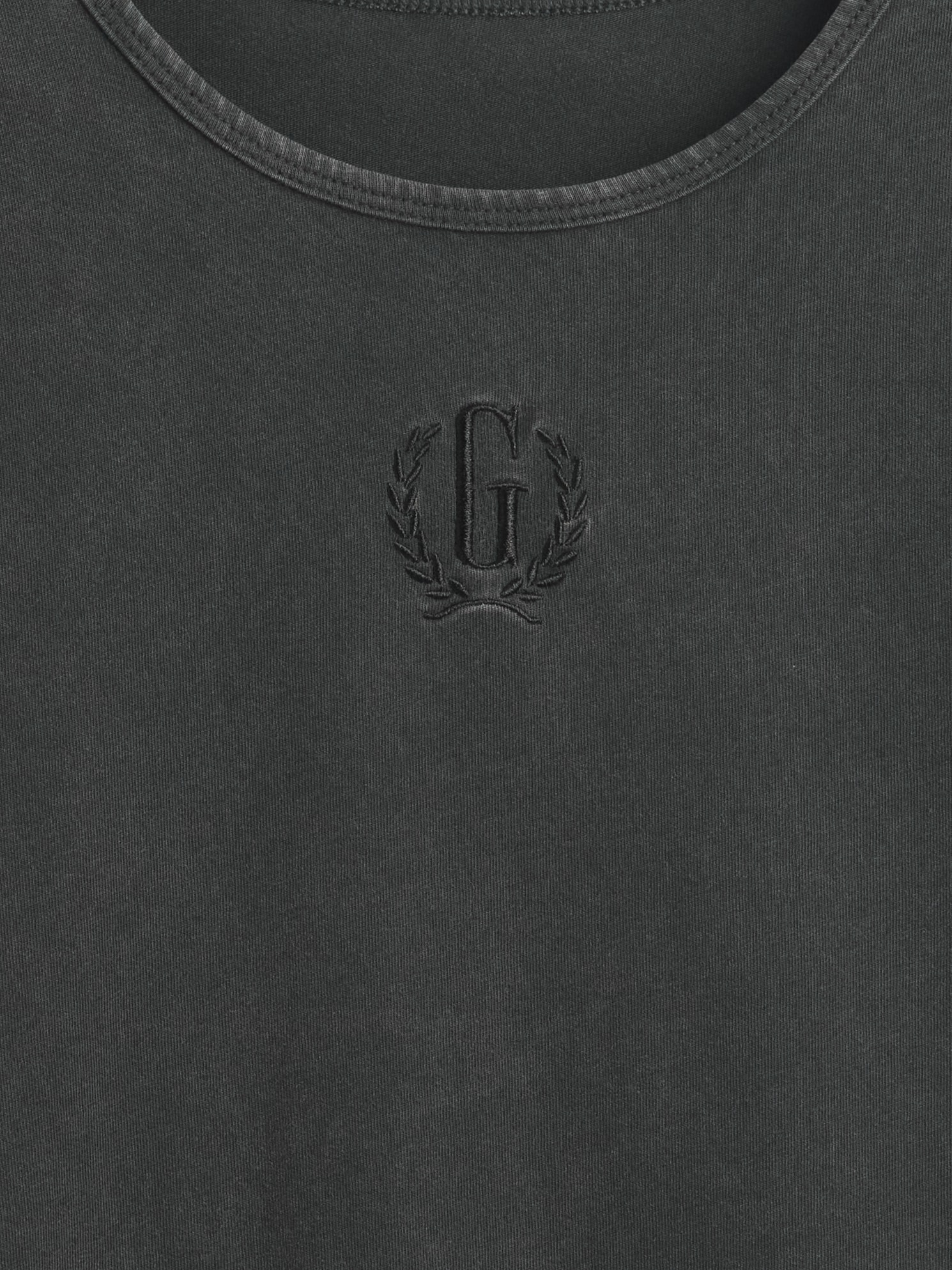 コットンジャージー クロップド GAPロゴTシャツ-3