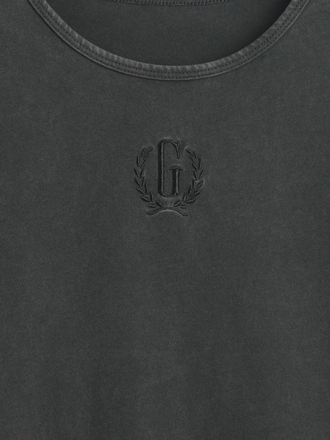 コットンジャージー クロップド GAPロゴTシャツ-3