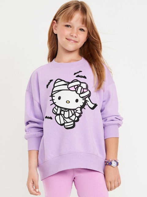Hello Kitty® Oversized Graphic Tunic Sweatshirt for Girls