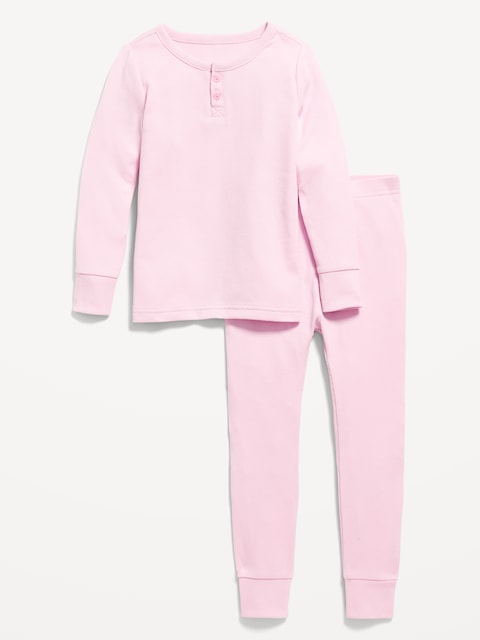 PYJAMA HENLEY CÔTELÉ COUPE AJUSTÉE POUR TOUT-PETIT ET BÉBÉ