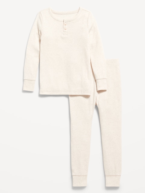 PYJAMA HENLEY CÔTELÉ COUPE AJUSTÉE POUR TOUT-PETIT ET BÉBÉ