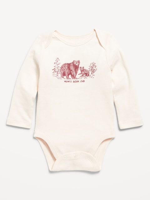 Unisex Long-Sleeve Graphic Bodysuit for Baby