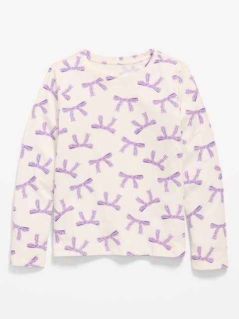 T-SHIRT ULTRA-DOUX À MANCHES LONGUES À IMPRIMÉ POUR FILLE