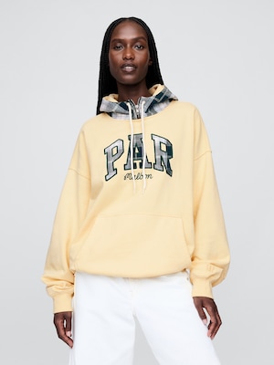 Gap × Malbon ヘビーウェイト フレンチテリー ロゴパーカー