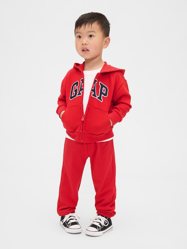 babyGap リラックス GAPロゴ プルオンジョガーパンツ-0