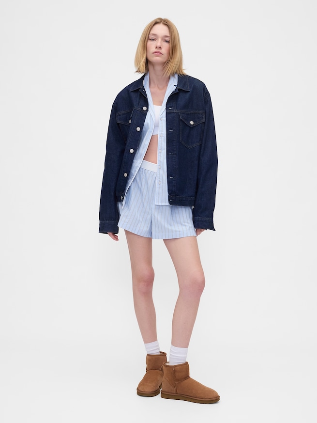 ポプリン パジャマシャツ-1