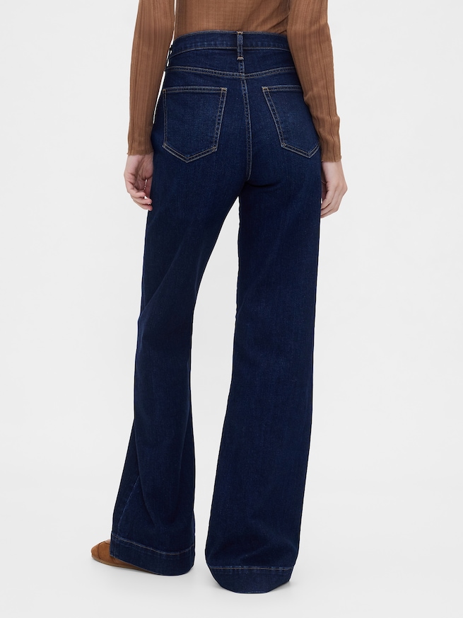 ハイライズ リラックス フレアデニム-3