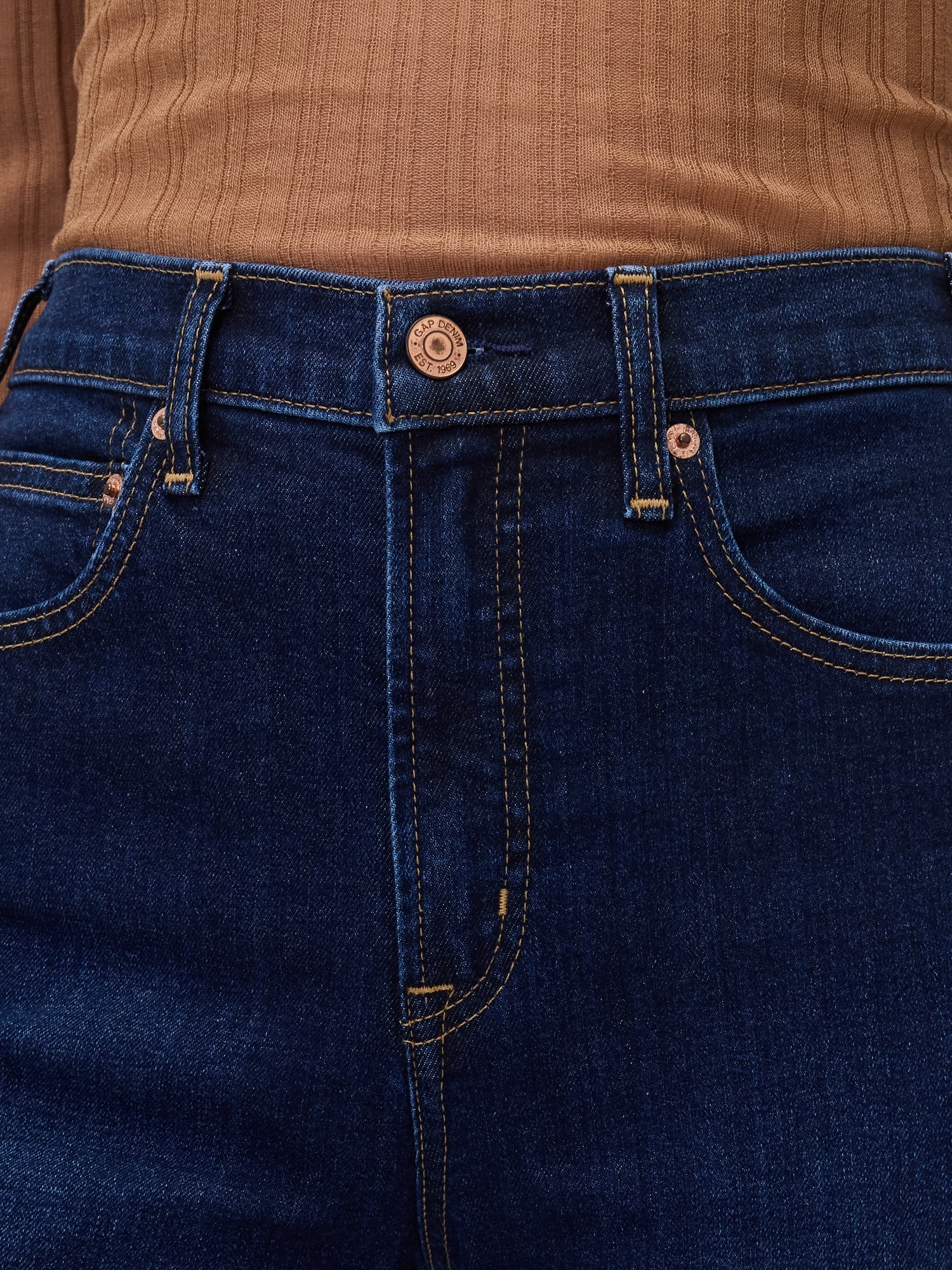 ハイライズ リラックス フレアデニム-8