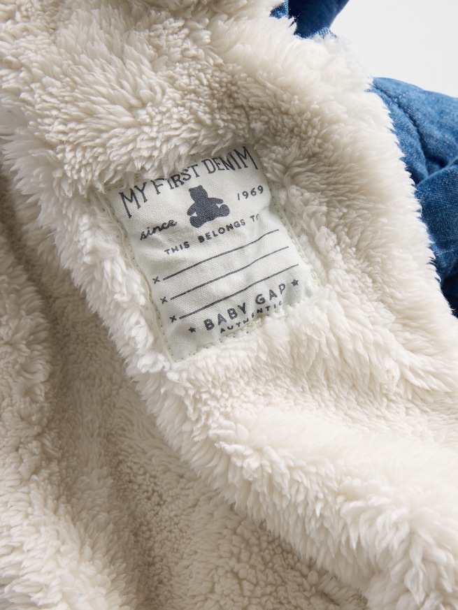 キルティング あったかデニムカバーオール (ベビー)-2