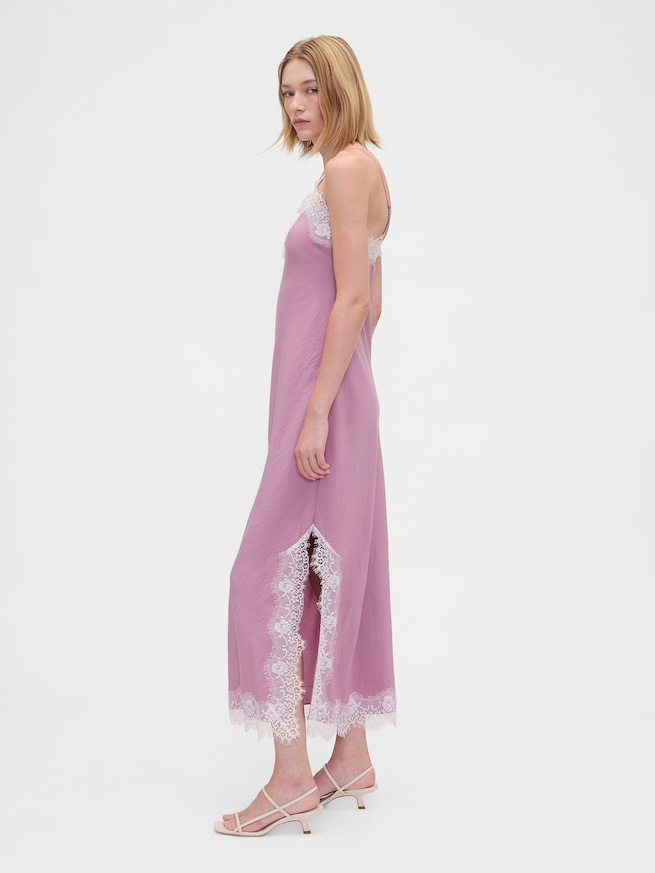 レーストリミング マキシ スリップワンピース-2