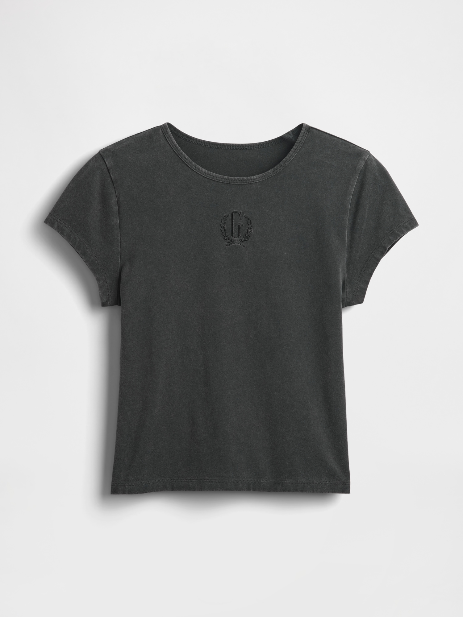 コットンジャージー クロップド GAPロゴTシャツ-4