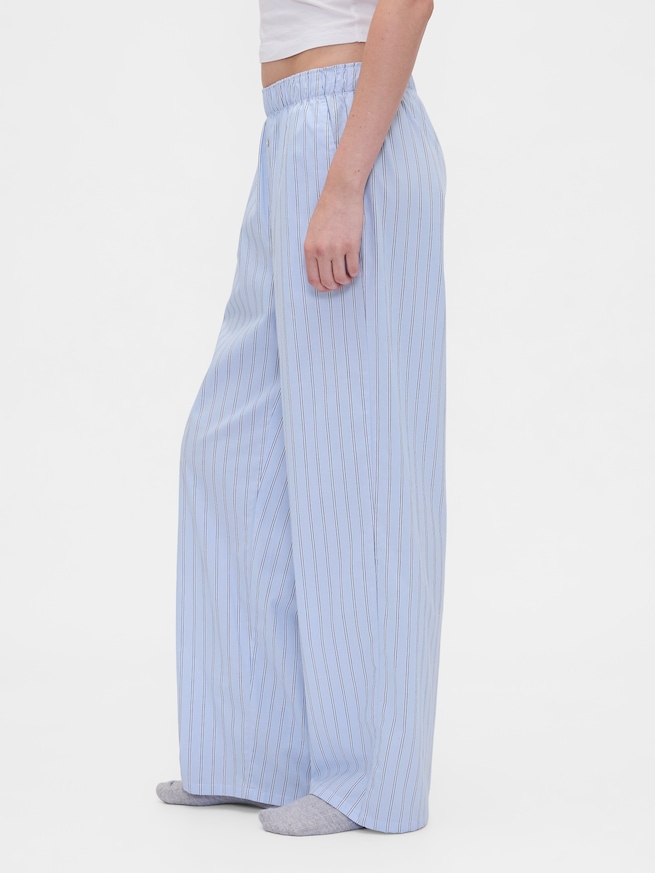 GAPロゴ ポプリン パジャマパンツ-2