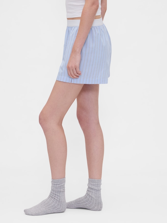 ポプリン GAPロゴ パジャマ ボクサーショートパンツ-2