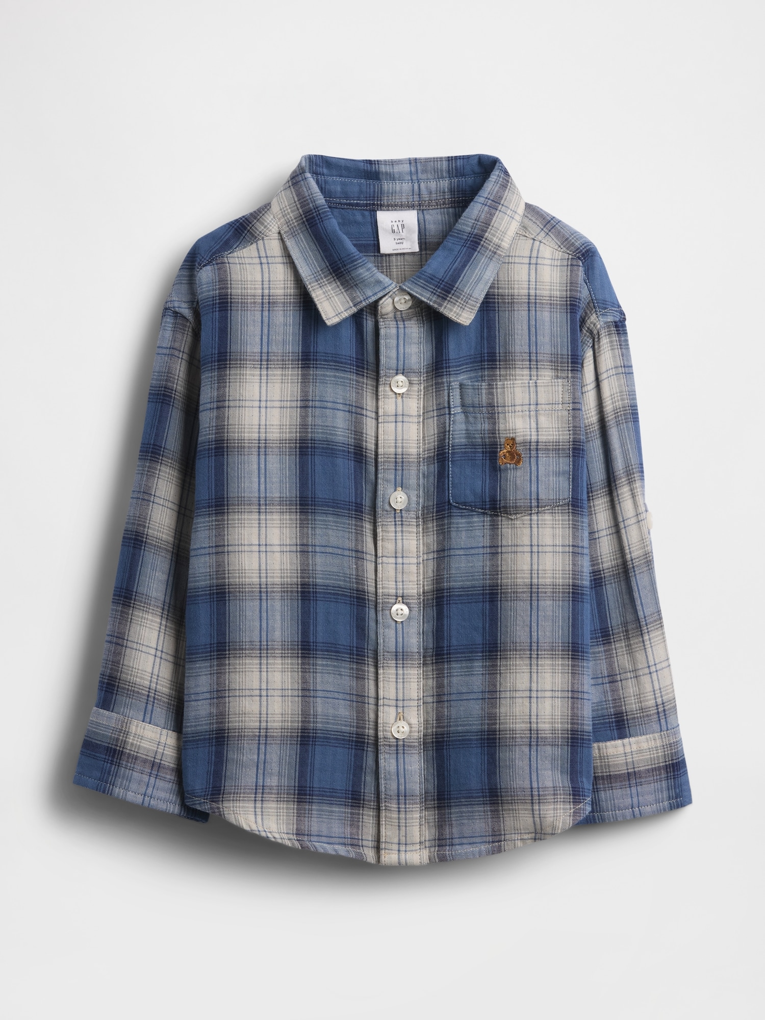 Baby & Toddler Double-Weave Plaid Shirt