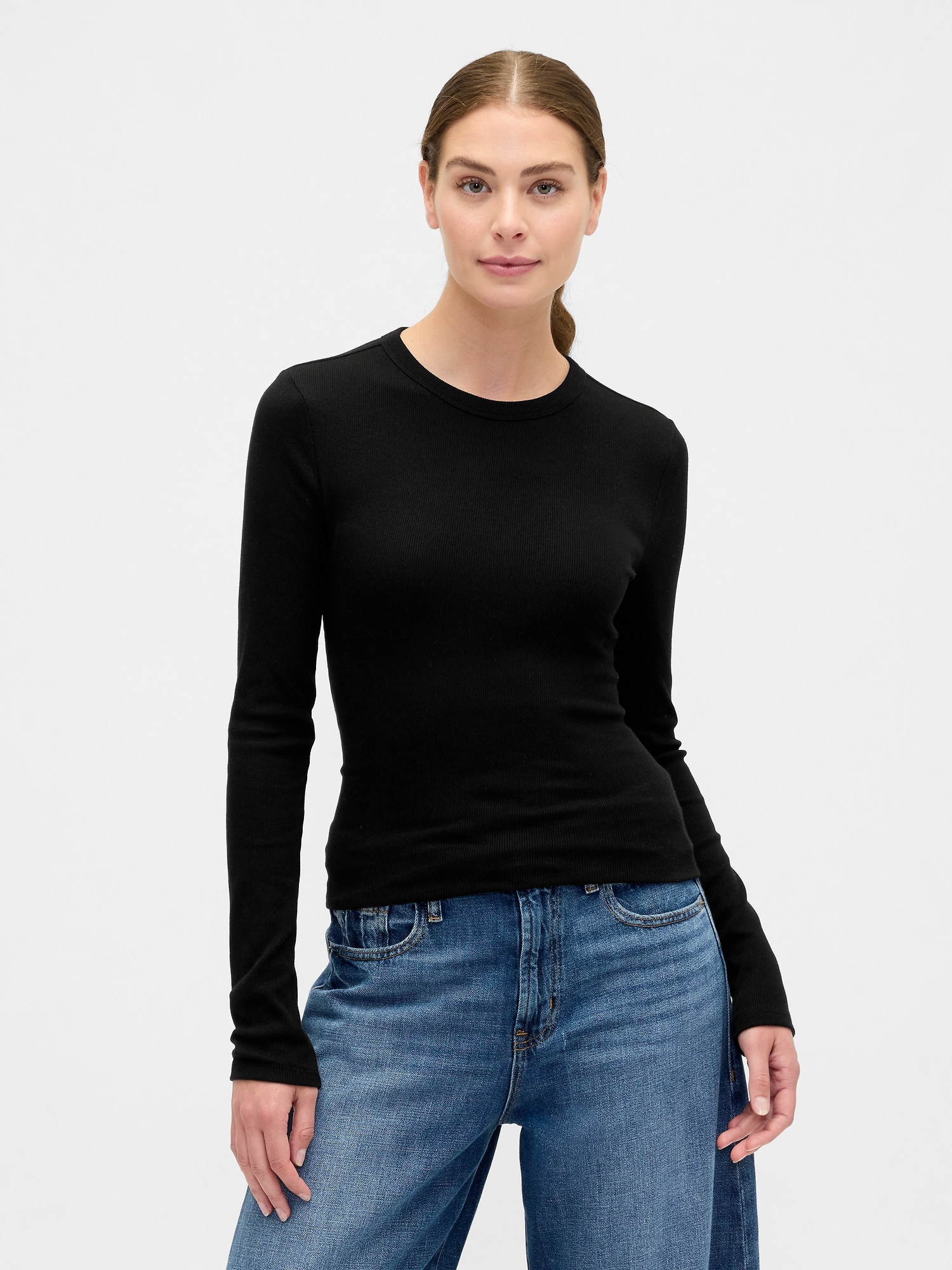 Essential Ribbed Crewneck T-Shirt