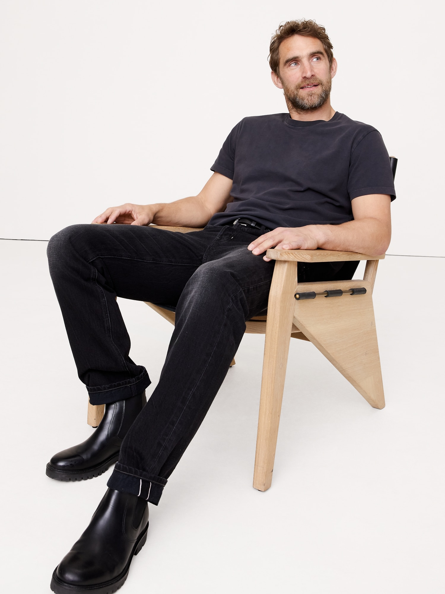 Boxy Sun-Washed Cotton Crew-Neck T-Shirt