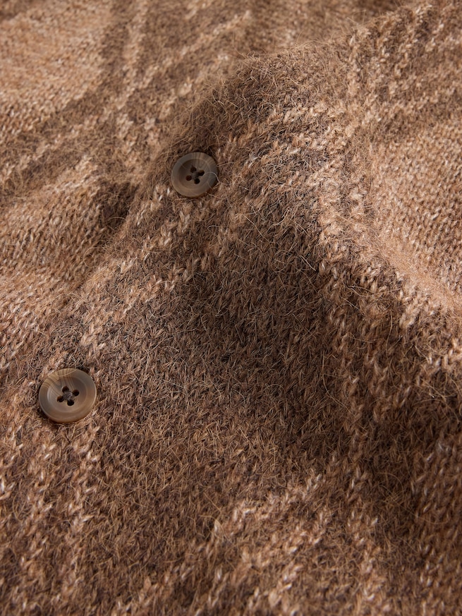 ブラッシュド アーガイルカーディガン-3