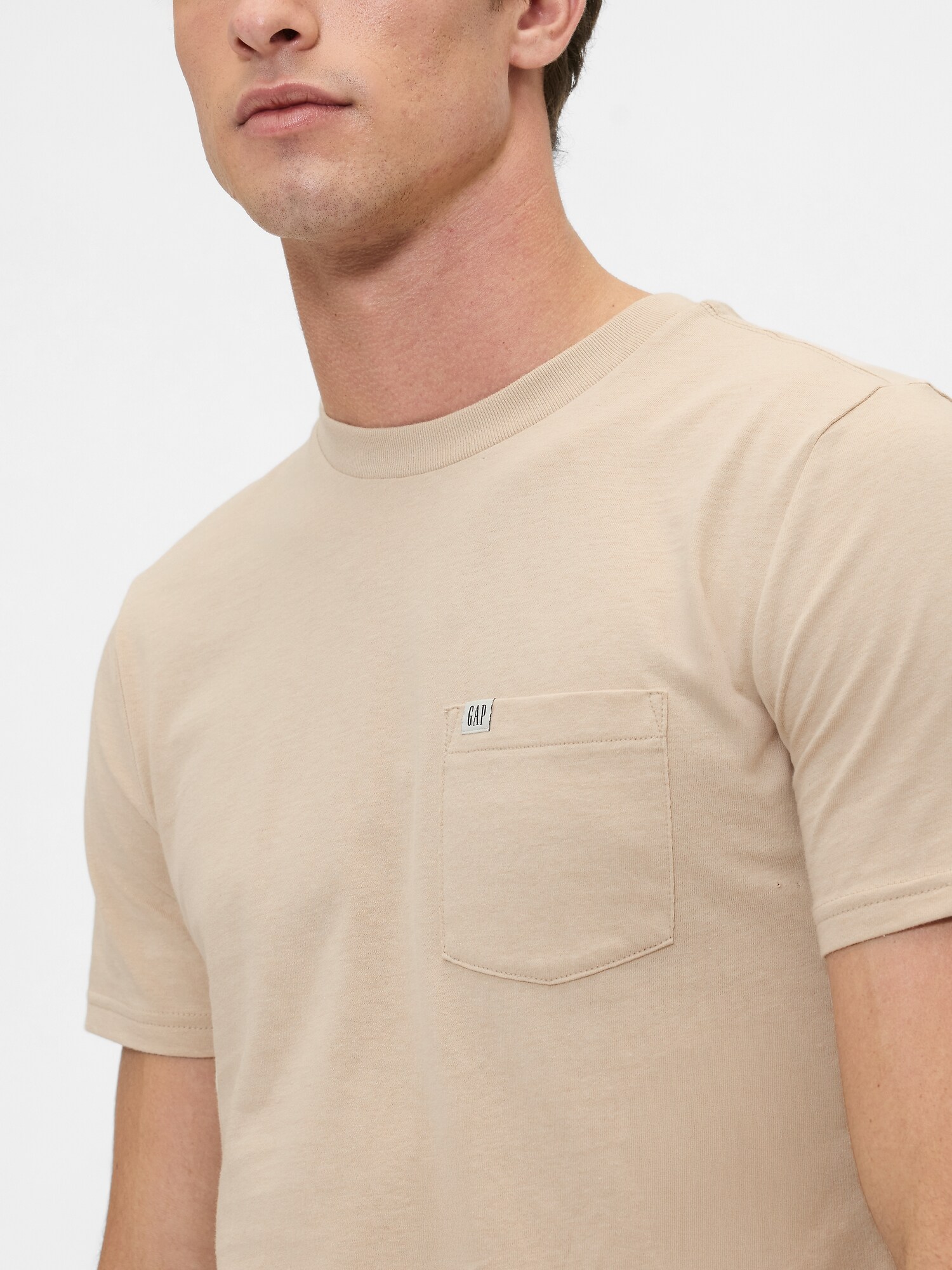 GAPミニロゴ ポケット Tシャツ(ユニセックス)-3