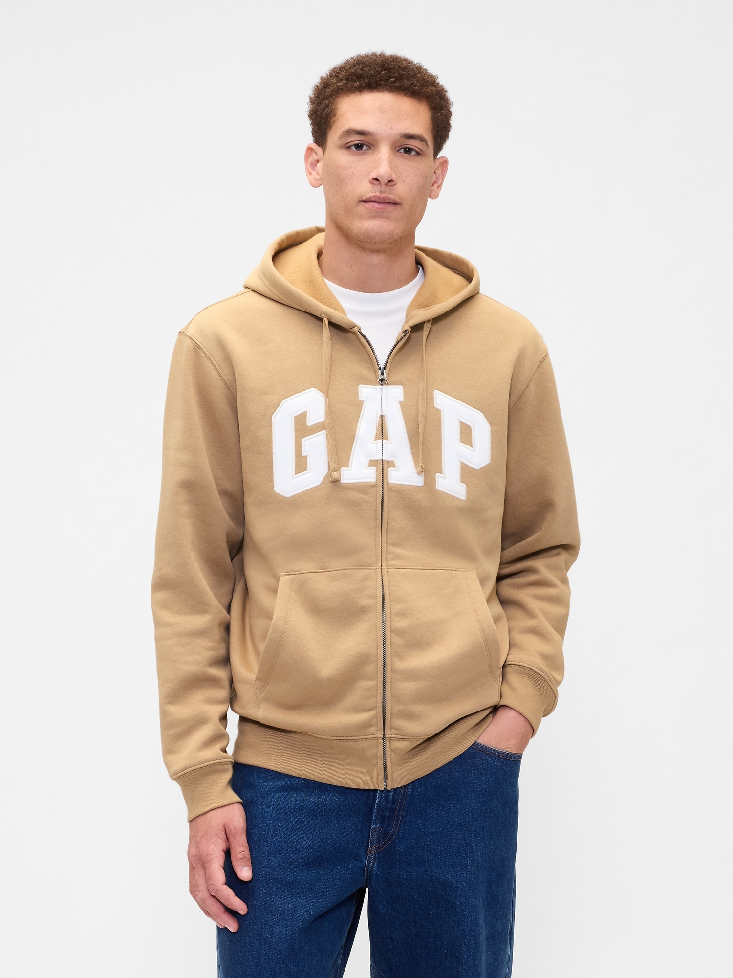 Gap リラックス GAPロゴ ジップアップパーカー Gap リラックス GAPロゴ ジップアップパーカー