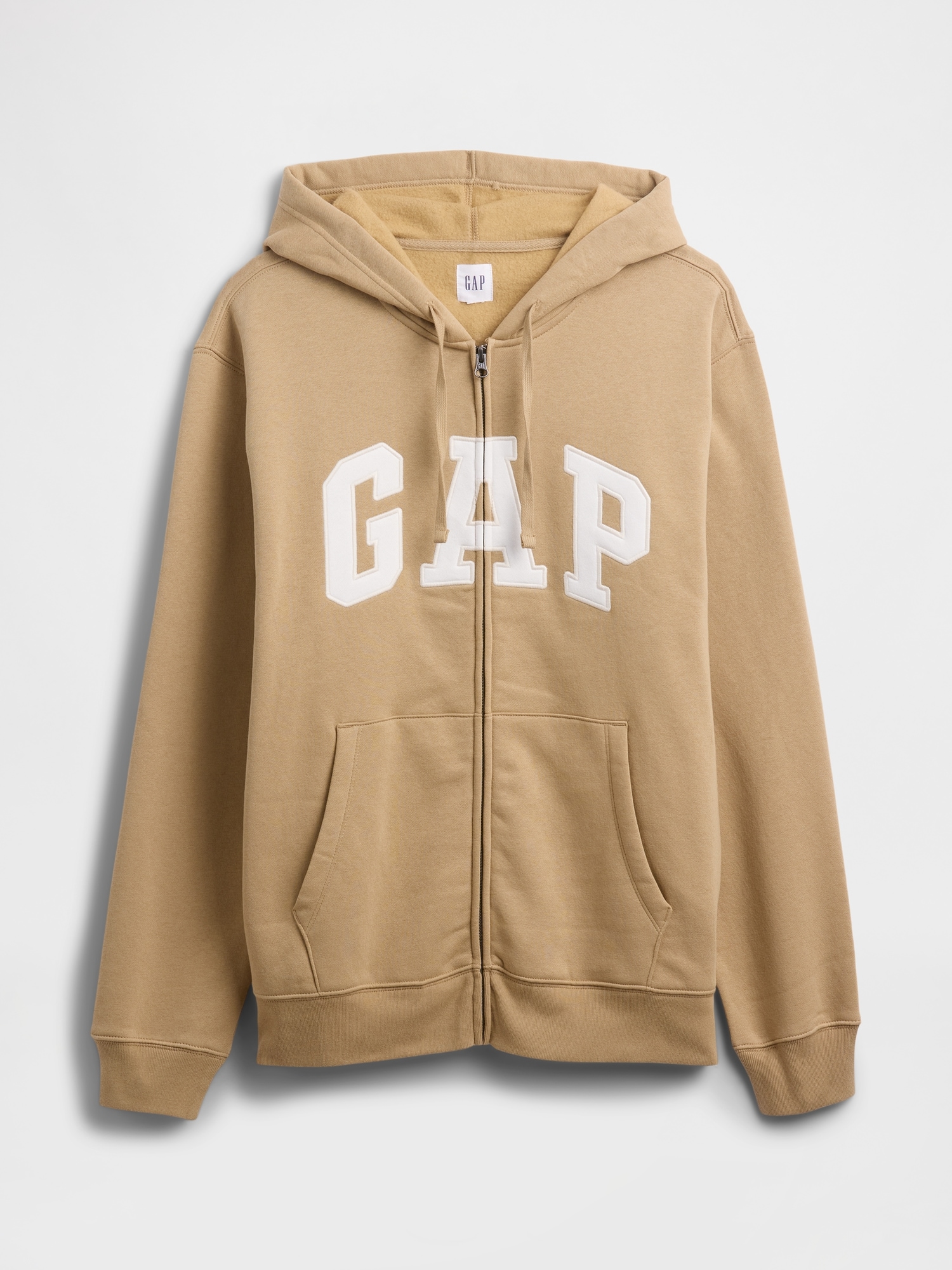 リラックス GAPロゴ ジップアップパーカー-3