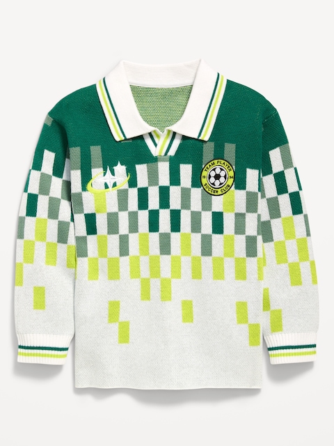 CHANDAIL DE SOCCER À MANCHES LONGUES ET À COL POUR TOUT-PETIT GARÇON