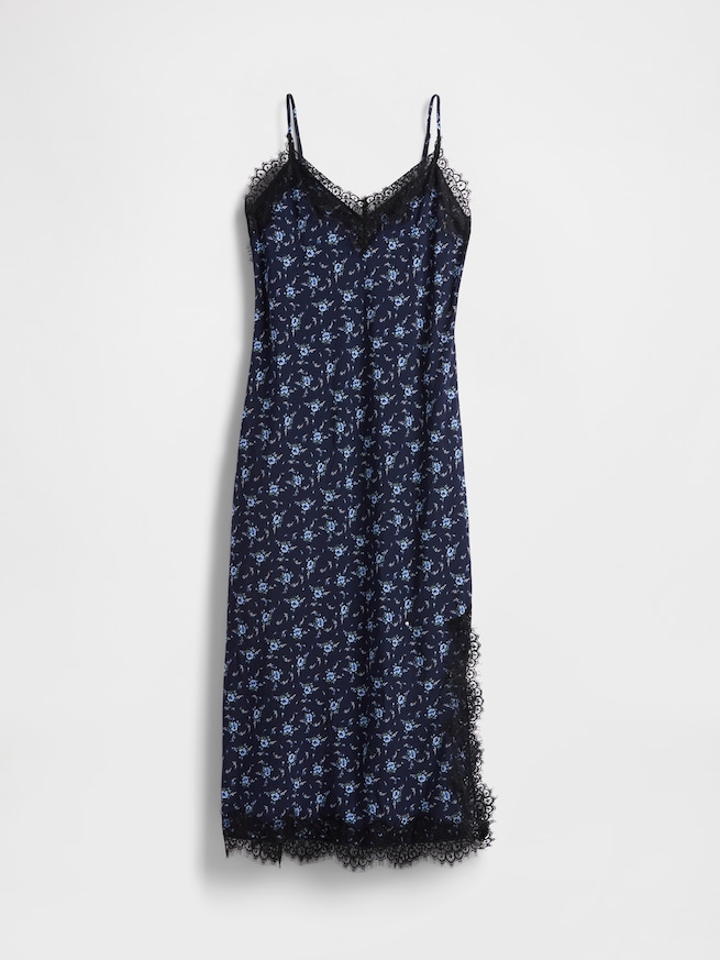 レーストリミング マキシ スリップワンピース-4