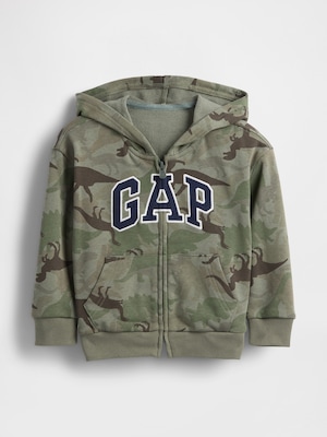 babyGap リラックス GAPロゴ ジップアップパーカー