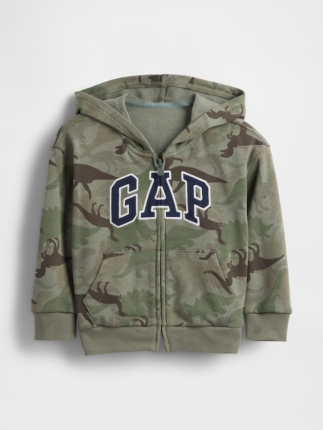 babyGap リラックス GAPロゴ ジップアップパーカー-0