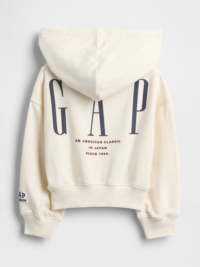 30th アニバーサリー ヴィンテージソフト GAPロゴ ジップアップパーカー (幼児・ベビー)-2