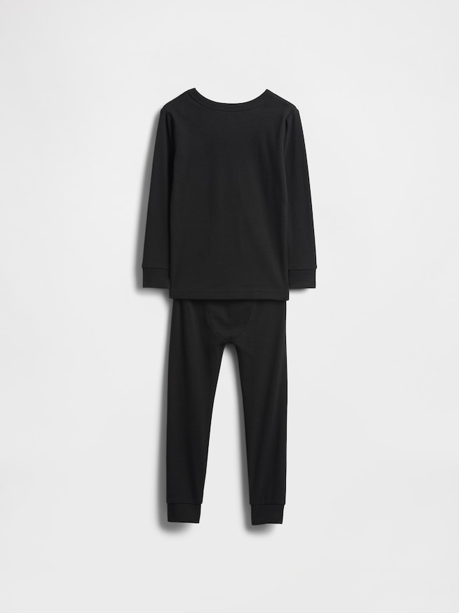 オーガニック ブラッシュドコットン 蓄光プリント パジャマセット (幼児・ベビー)-1