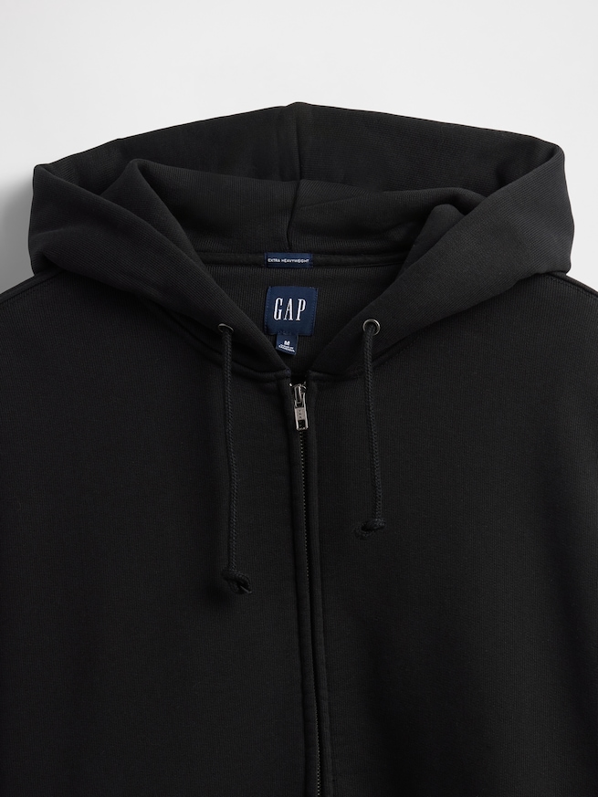 エクストラヘビーウェイト フレンチテリー ジップアップパーカー-3