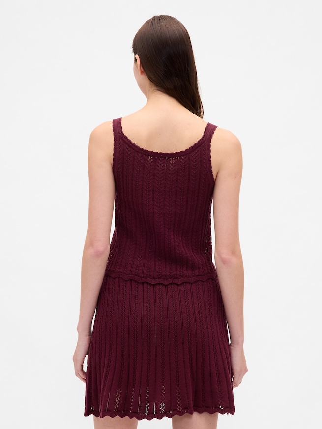 コットン100% ポインテールタンクトップ-2