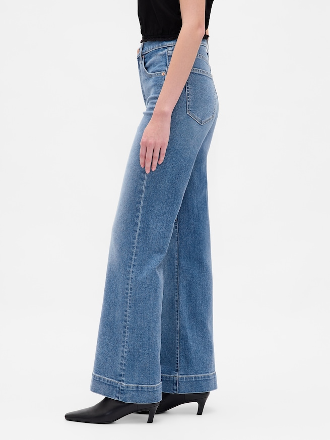 ハイライズ リラックス フレアデニム-2