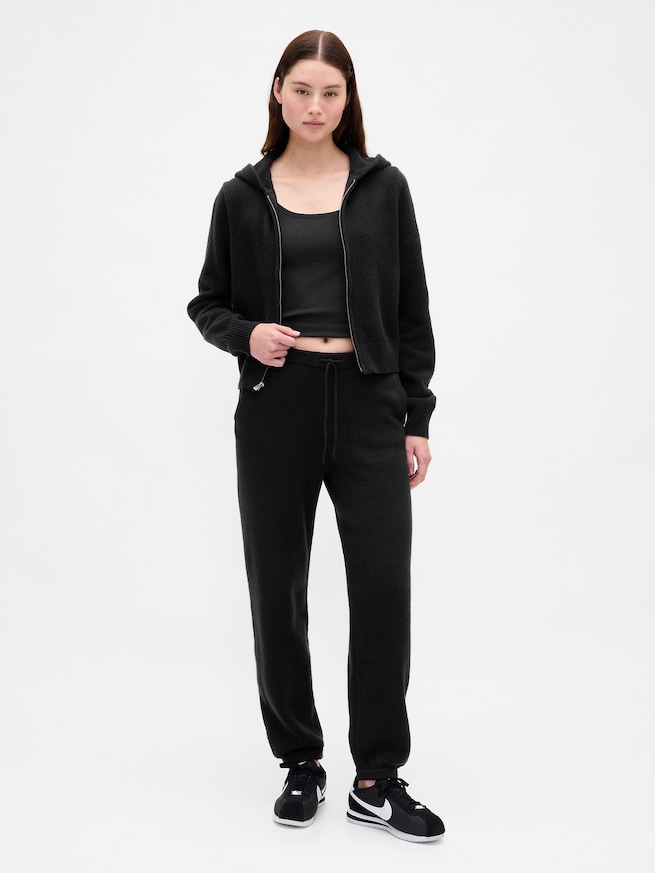 CashSoft カシミヤタッチ ニットジョガーパンツ-0