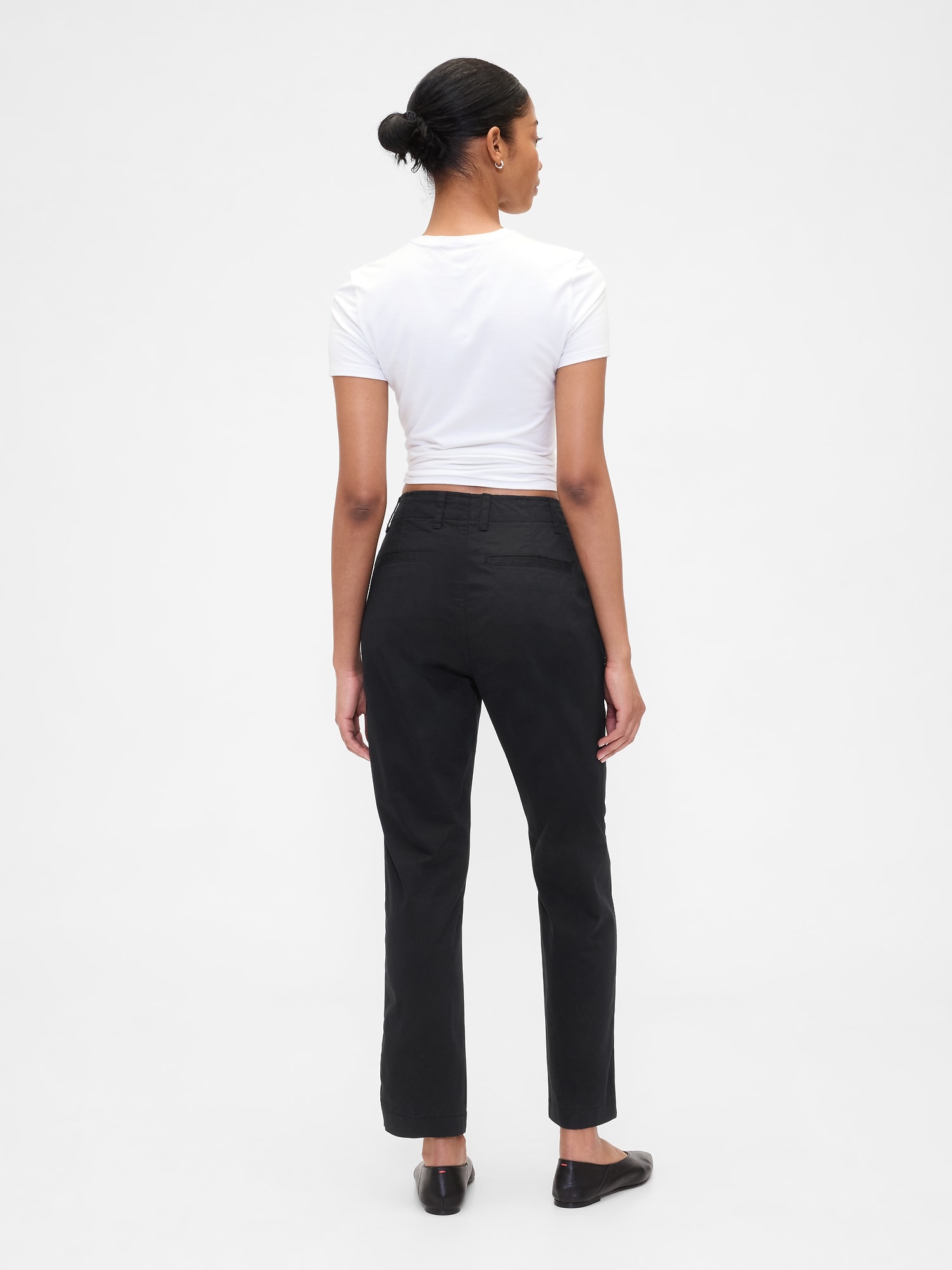 ミッドライズ ダウンタウン カーキパンツ-1