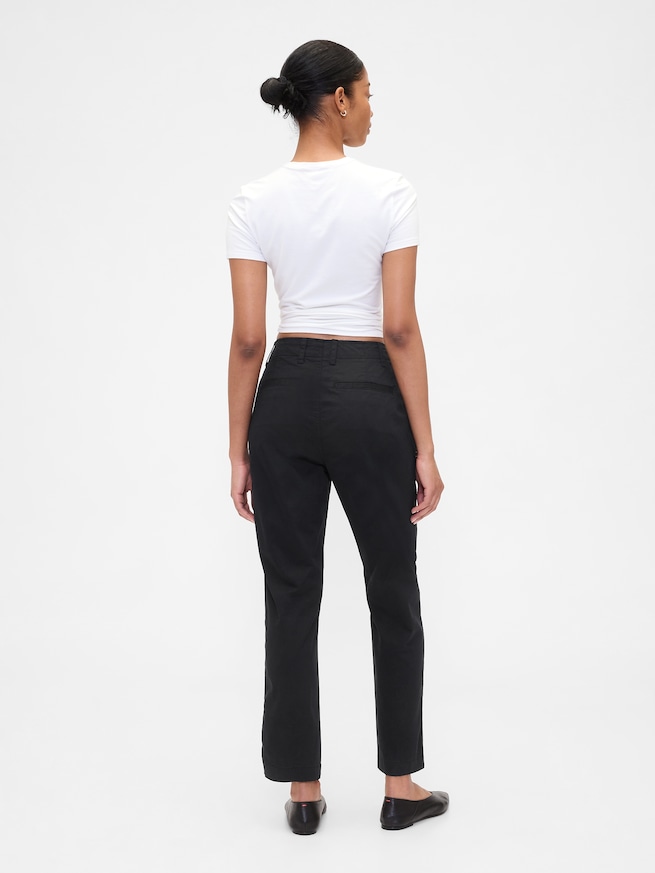 ミッドライズ ダウンタウン カーキパンツ-1