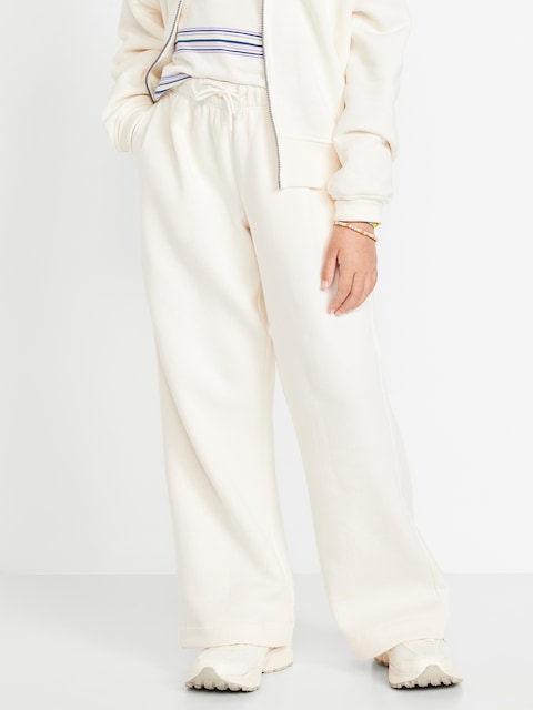 Favorite Fleece High-Waisted Wide-Leg Sweatpants for Girls