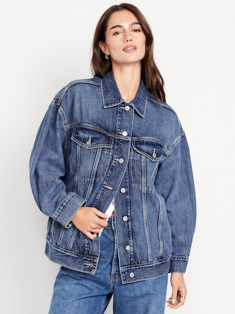 Oversized Jean Trucker Jacket