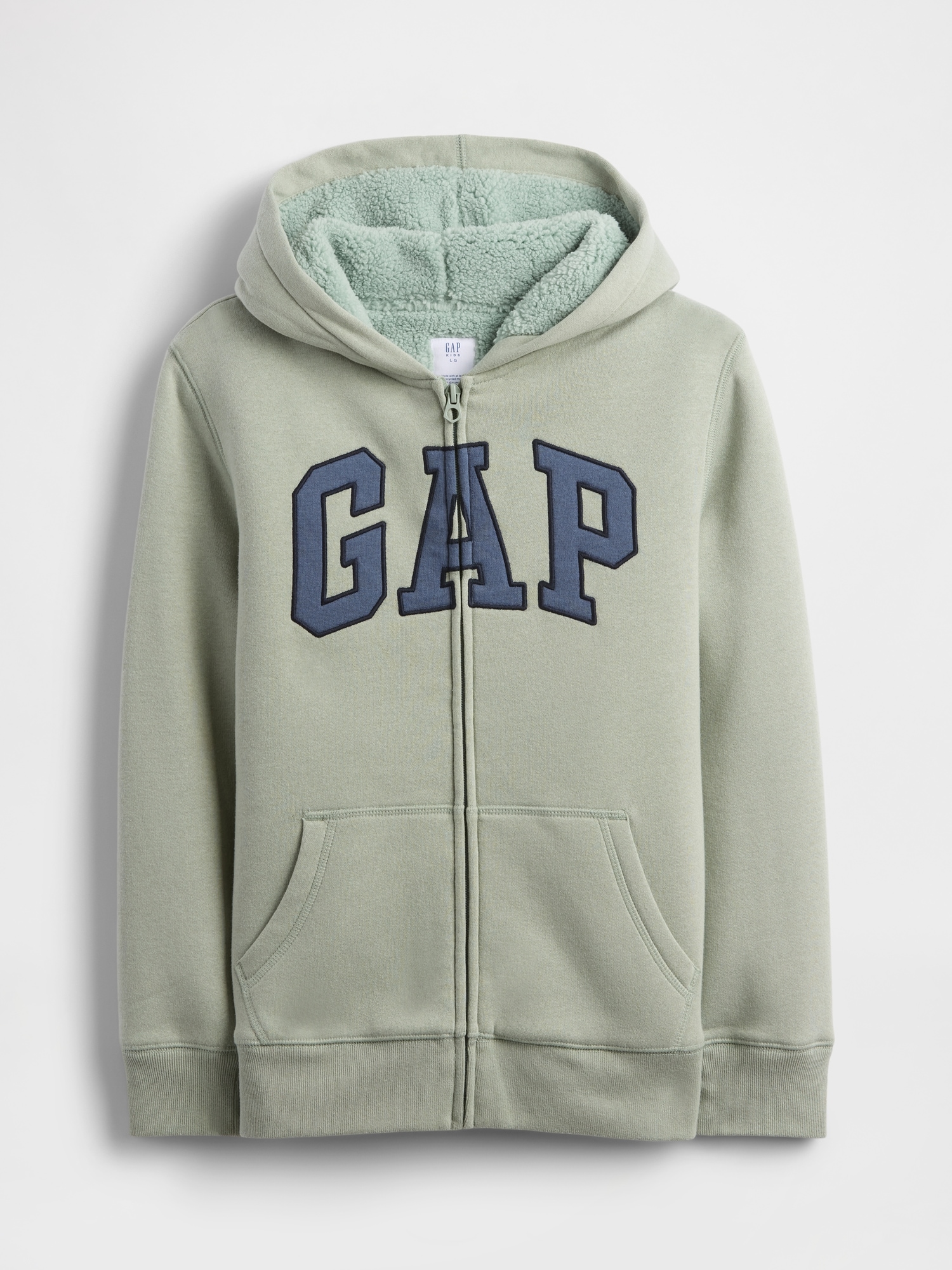 Kids Gap Logo Sherpa Zip Hoodie