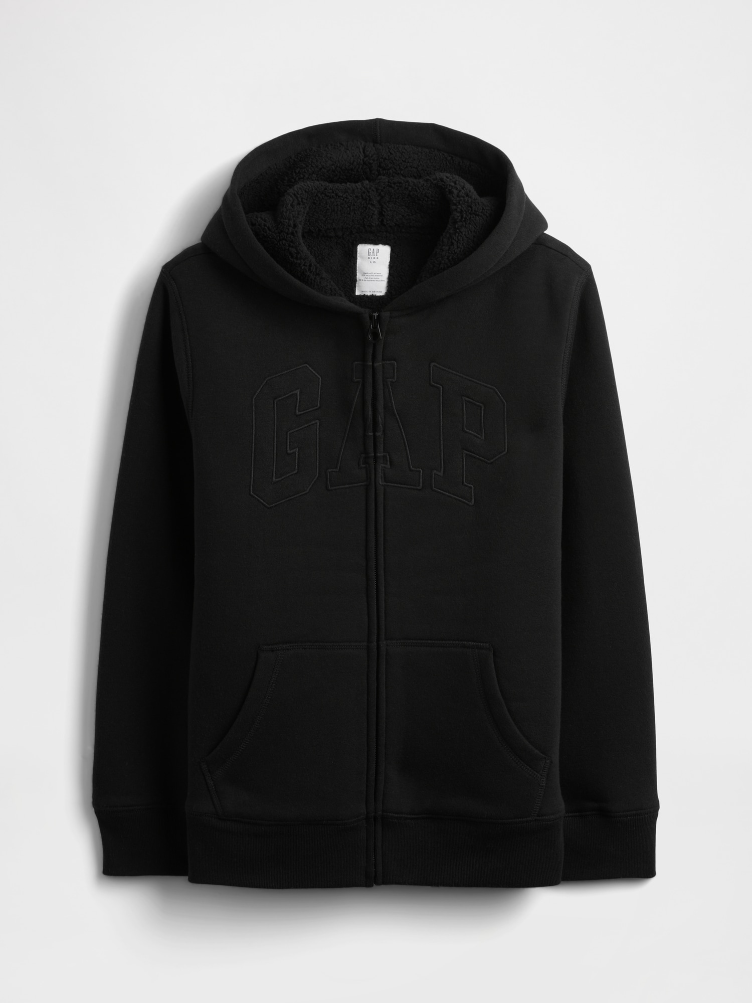 Kids Gap Logo Sherpa Zip Hoodie