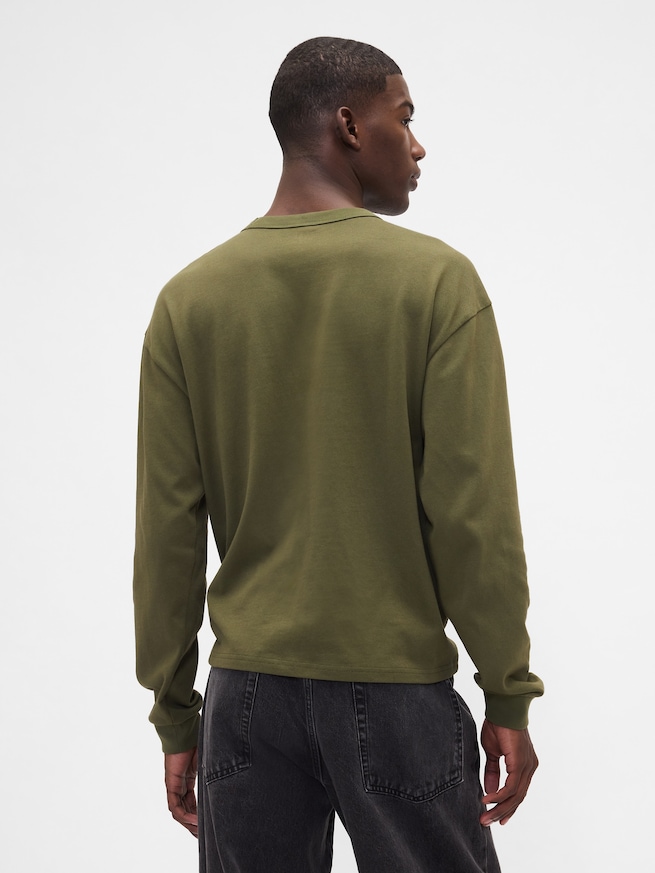 オーバーサイズ クロップド Tシャツ-2