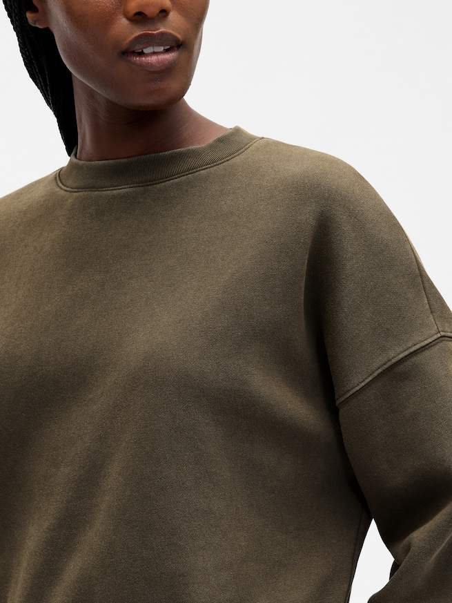 ヴィンテージソフト ウェッジ クルーネック スウェットシャツ-3