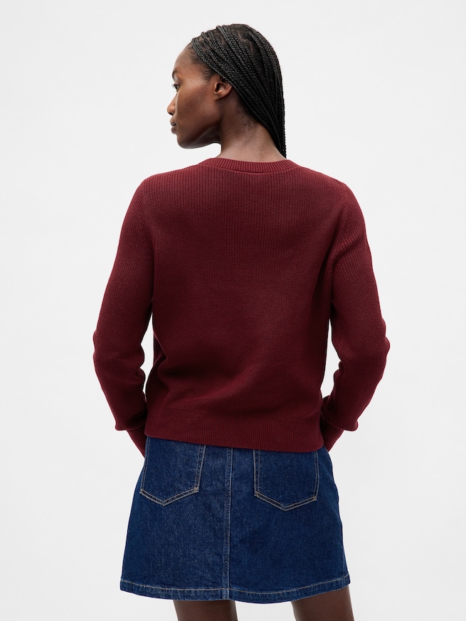 GAPロゴ インターシャセーター-2