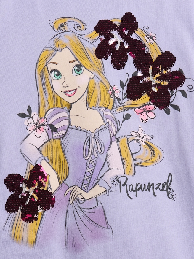 GapKids × ディズニー リラックスフィット フリッピー スパンコール グラフィック Tシャツ-3