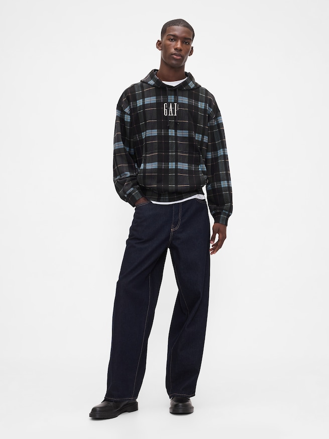 ヘビーウェイト オーバーサイズ GAPロゴパーカー-1