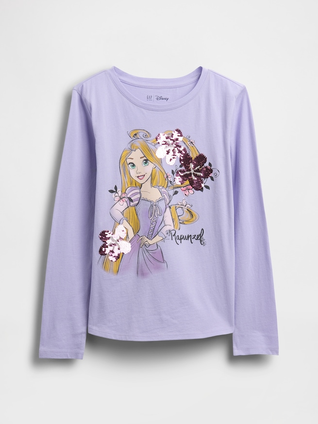 GapKids × ディズニー リラックスフィット フリッピー スパンコール グラフィック Tシャツ-1