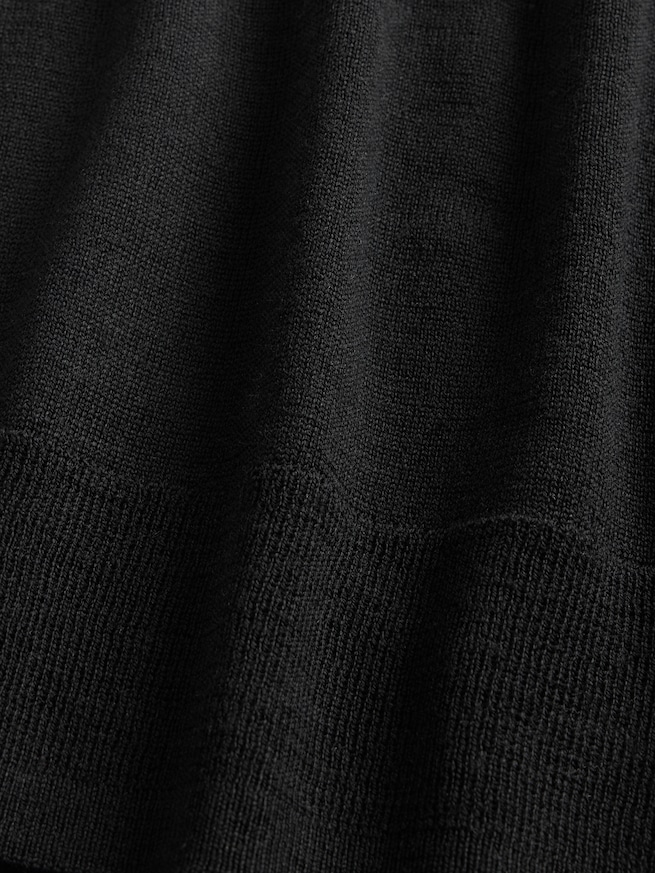 メリノウール100% クルーネックセーター-3