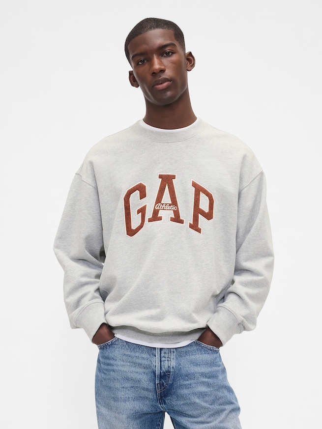ヘビーウェイト GAP Athleticロゴ スウェットシャツ-0